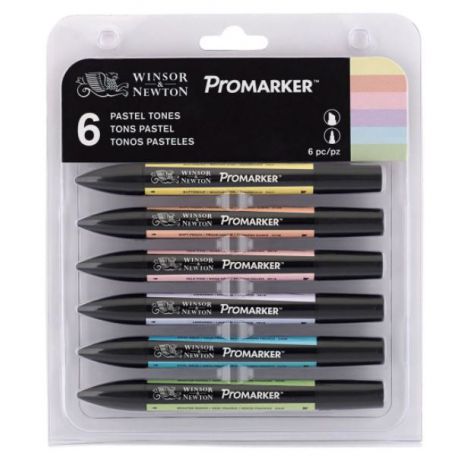 Zestaw Promarkerów Winsor&Newton, 6szt Pastel Tones - 4